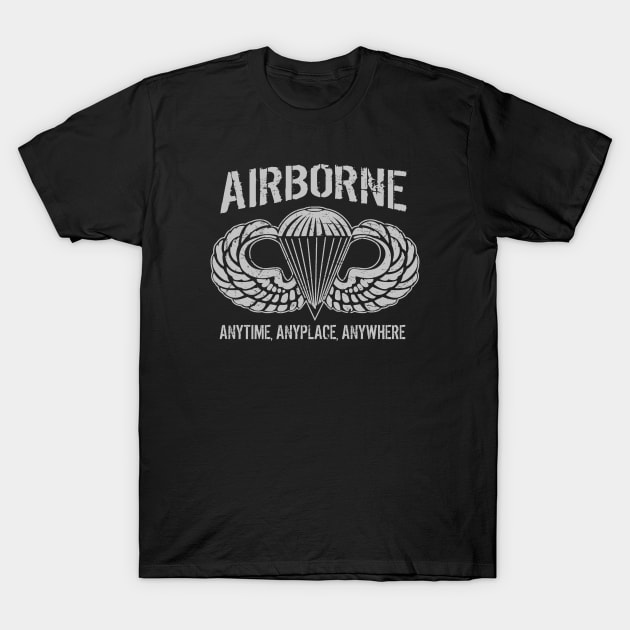 Army Airborne Paratrooper T-Shirt by Distant War